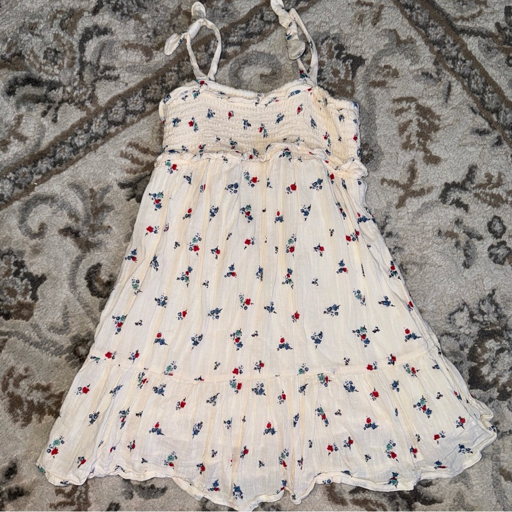 Old Navy Floral Ditsy Cotton Lined Dress Size 5T‎ Girls Cream Floral Boho Party